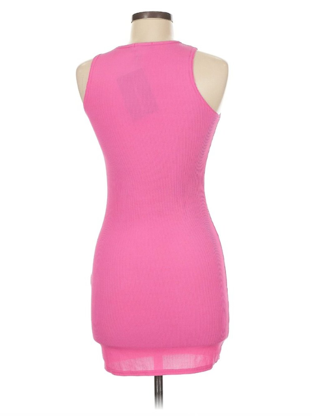 Pretty Little Thing Women's Slinky Keyhole Cutout Bodycon Dress In Hot Pink - 6 - Picture 3 of 10